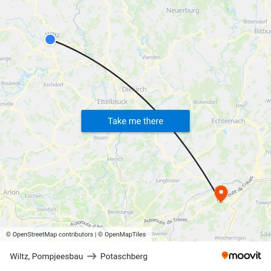 Wiltz, Pompjeesbau to Potaschberg map