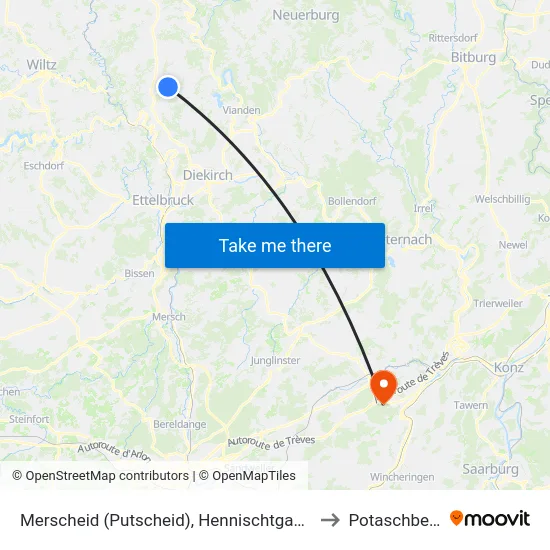 Merscheid (Putscheid), Hennischtgaass to Potaschberg map