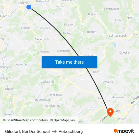 Gilsdorf, Bei Der Schoul to Potaschberg map