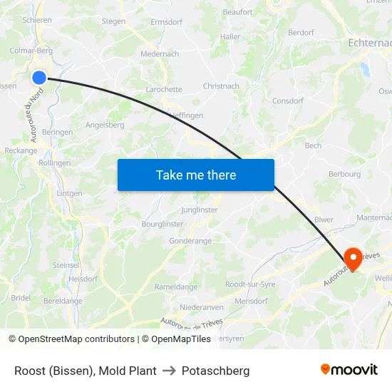 Roost (Bissen), Mold Plant to Potaschberg map