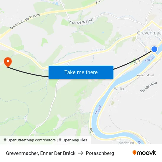 Grevenmacher, Enner Der Bréck to Potaschberg map