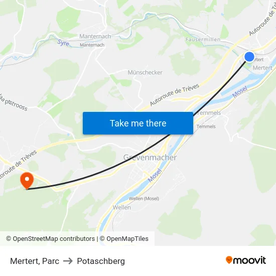 Mertert, Parc to Potaschberg map