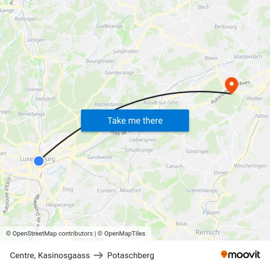 Centre, Kasinosgaass to Potaschberg map