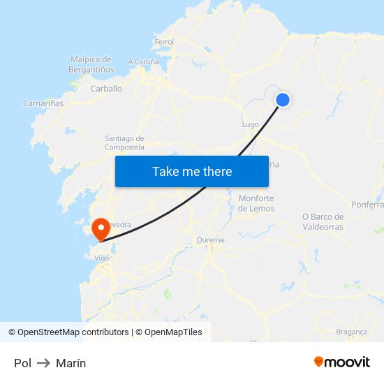 Pol to Marín map