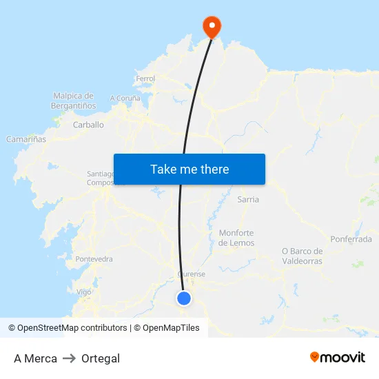 A Merca to Ortegal map