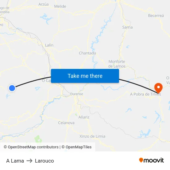 A Lama to Larouco map