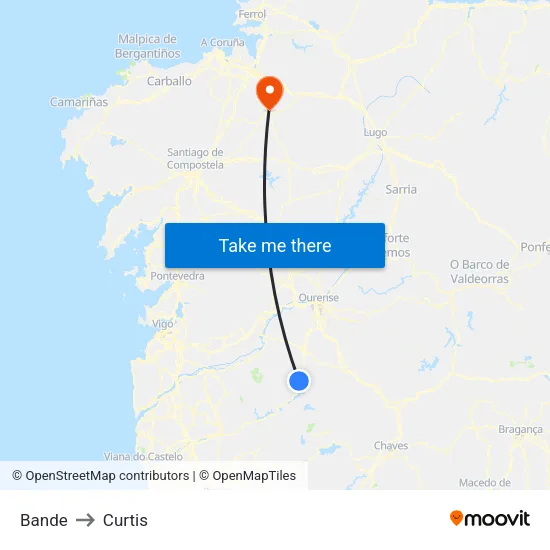 Bande to Curtis map