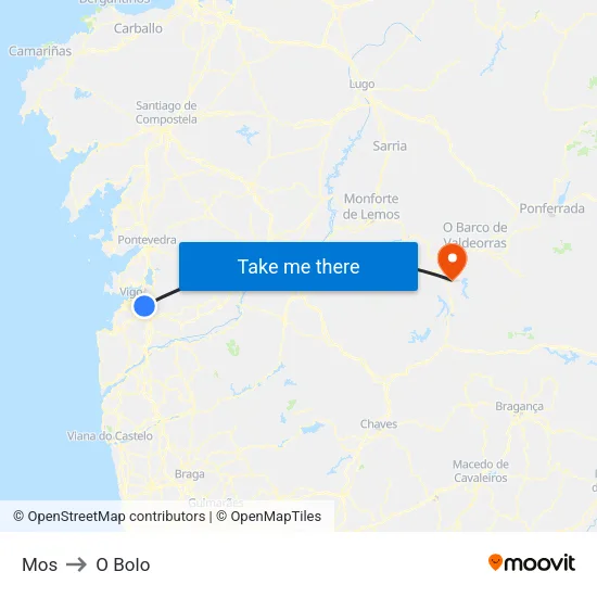Mos to O Bolo map
