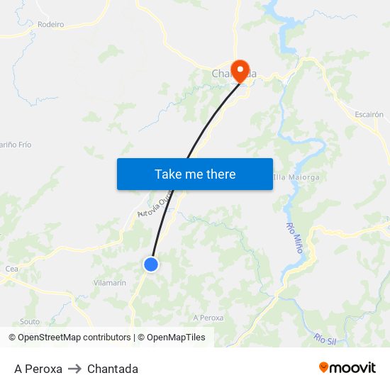 A Peroxa to Chantada map