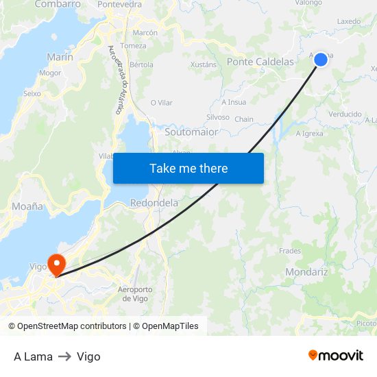 A Lama to Vigo map