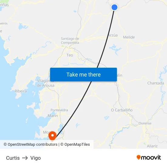 Curtis to Vigo map