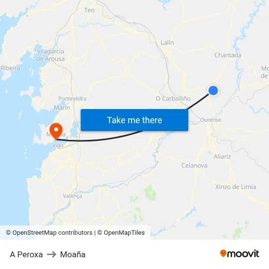 A Peroxa to Moaña map