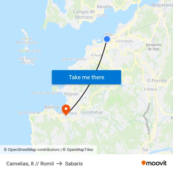 Camelias, 8 // Romil to Sabarís map