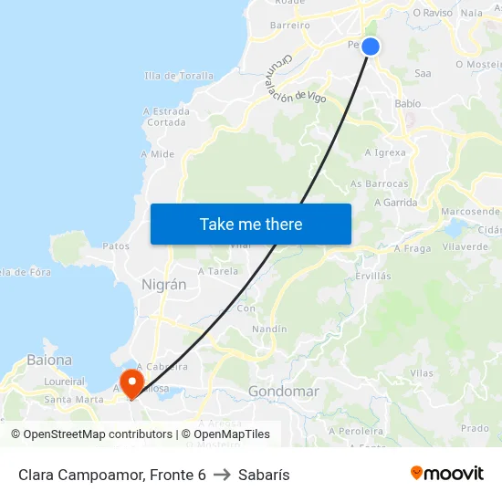 Clara Campoamor, Fronte 6 to Sabarís map