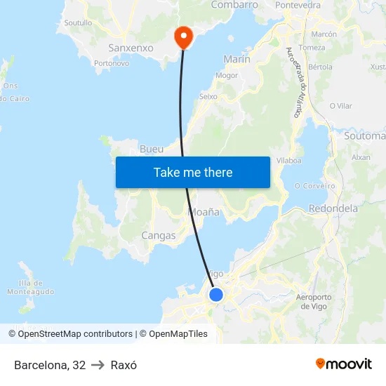 Barcelona, 44 to Raxó map