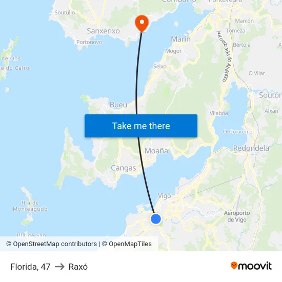 Florida, 47 to Raxó map