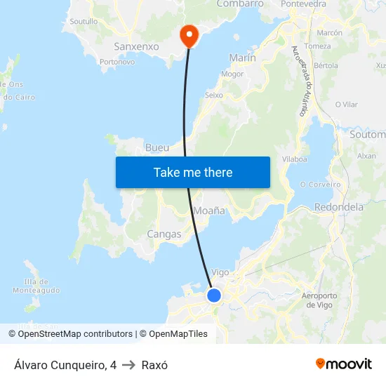 Álvaro Cunqueiro, 4 to Raxó map