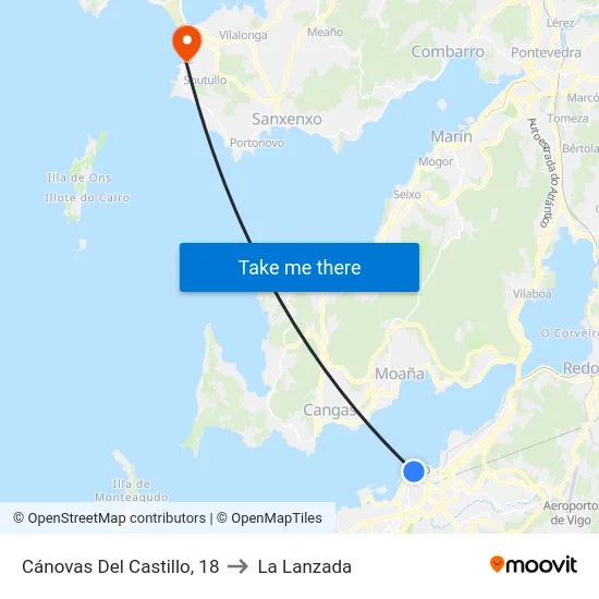 Cánovas Del Castillo, 18 to La Lanzada map
