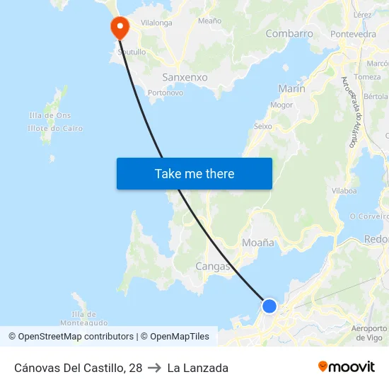 Cánovas Del Castillo, 28 to La Lanzada map
