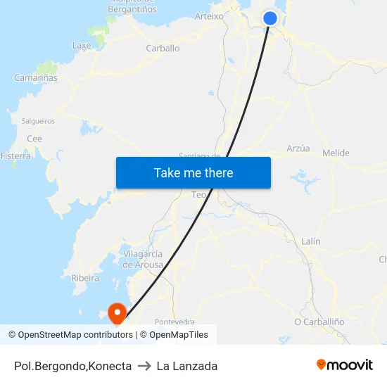 Pol.Bergondo,Konecta to La Lanzada map