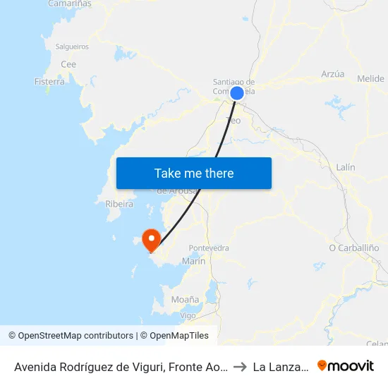 Avenida Rodríguez de Viguri, Fronte Ao 16 to La Lanzada map