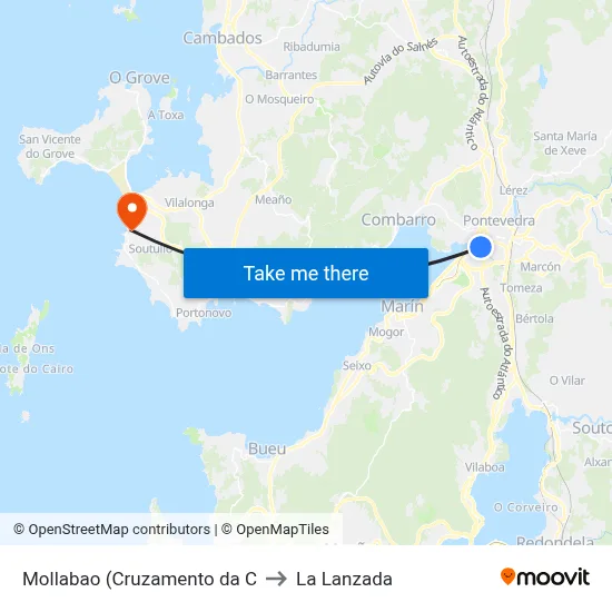 Mollabao (Cruzamento da C to La Lanzada map