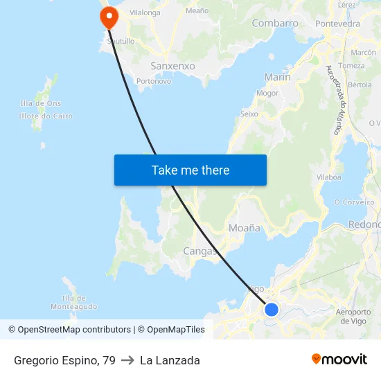 Gregorio Espino, 79 to La Lanzada map