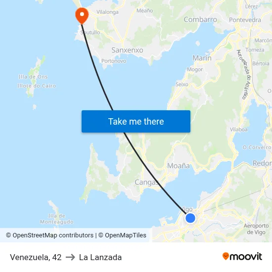 Venezuela, 42 to La Lanzada map