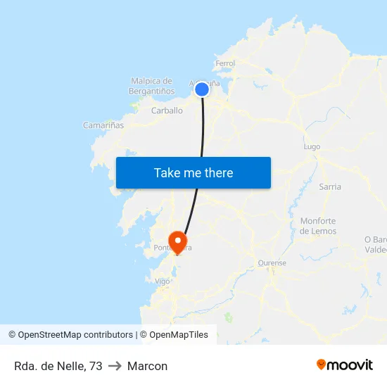 Rda. de Nelle, 73 to Marcon map