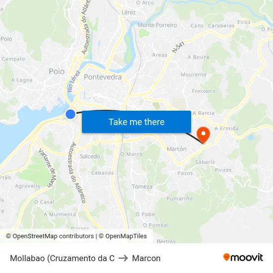 Mollabao (Cruzamento da C to Marcon map