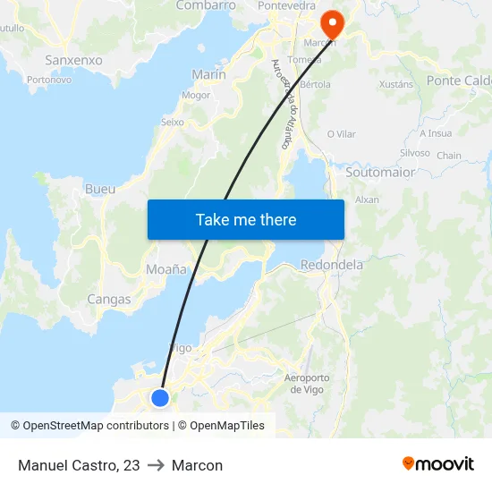 Manuel Castro, 23 to Marcon map