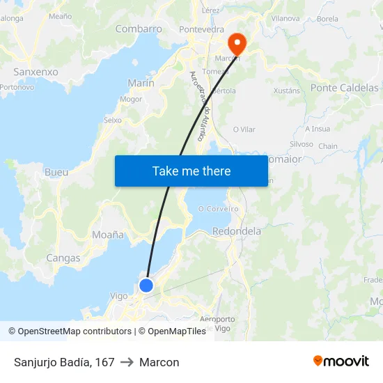 Sanjurjo Badía, 167 to Marcon map