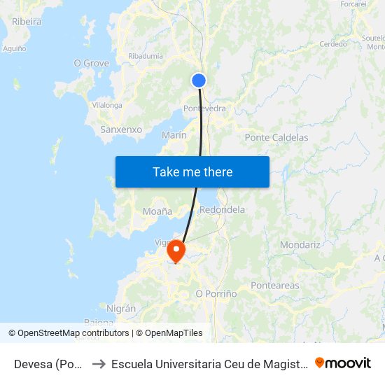 Devesa (Pozo) to Escuela Universitaria Ceu de Magisterio map