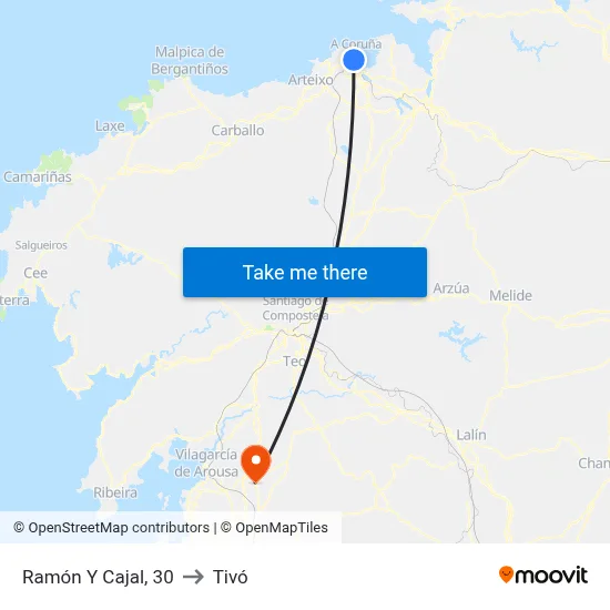 Ramón Y Cajal, 30 to Tivó map