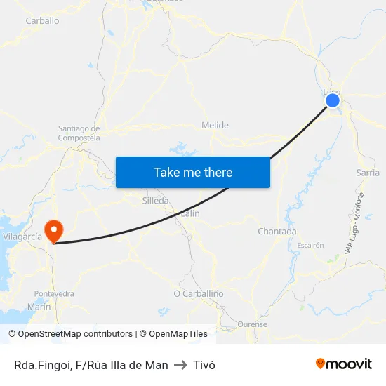 Rda.Fingoi, F/Rúa Illa de Man to Tivó map