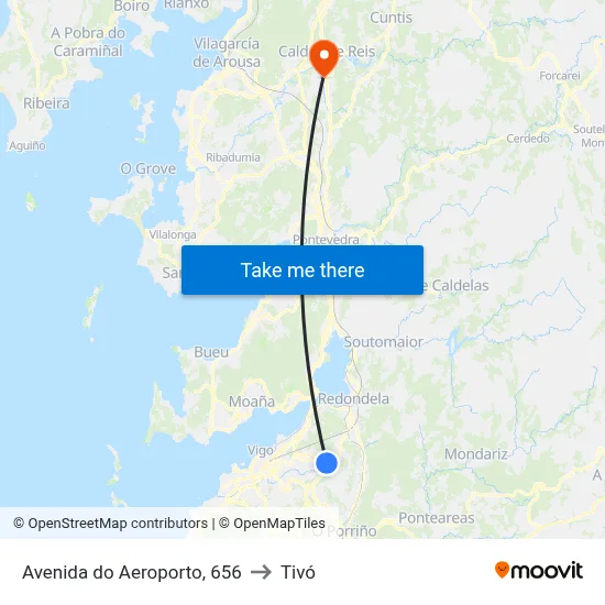 Avenida do Aeroporto, 656 to Tivó map
