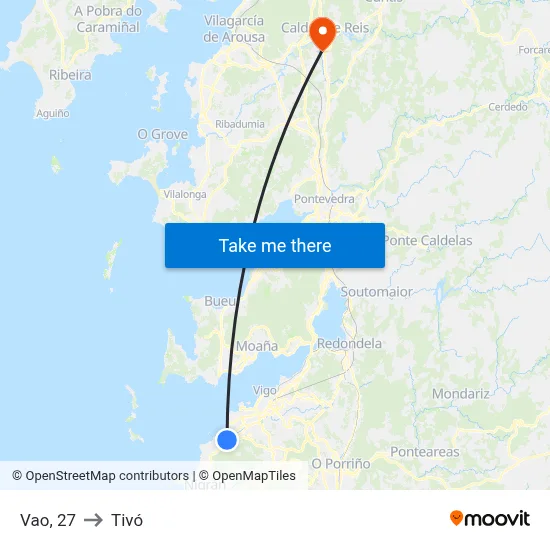 Vao, 27 to Tivó map