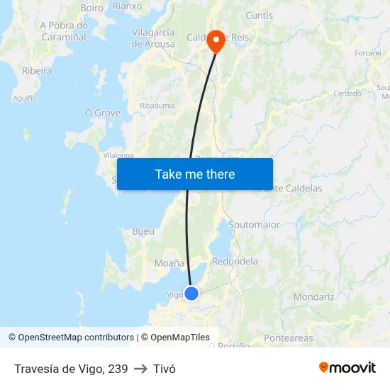 Travesía de Vigo, 239 to Tivó map