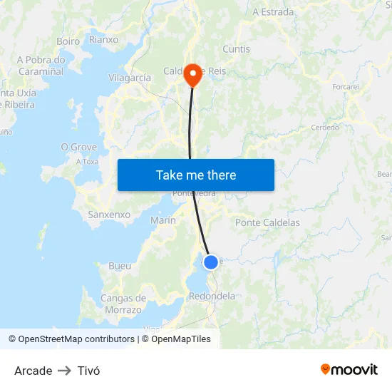 Arcade to Tivó map