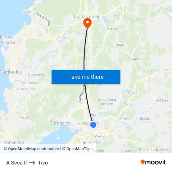 A Seca II to Tivó map