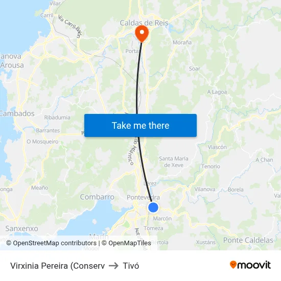 Virxinia Pereira (Conserv to Tivó map