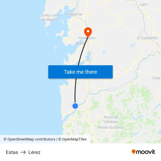 Estas to Lérez map