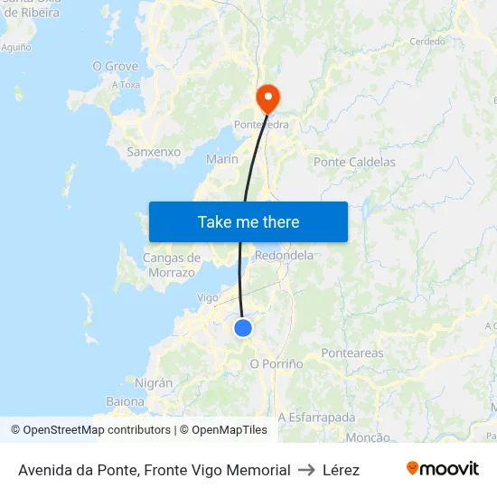 Avenida da Ponte, Fronte Vigo Memorial to Lérez map