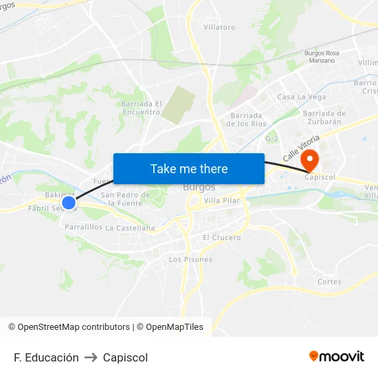 F. Educación to Capiscol map