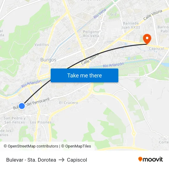 Bulevar - Sta. Dorotea to Capiscol map
