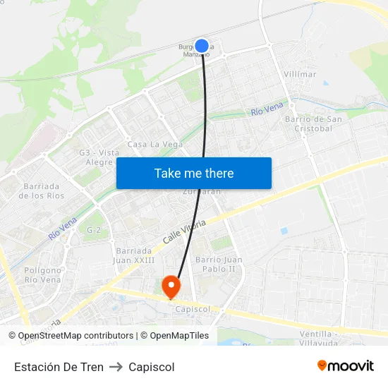 Estación De Tren to Capiscol map