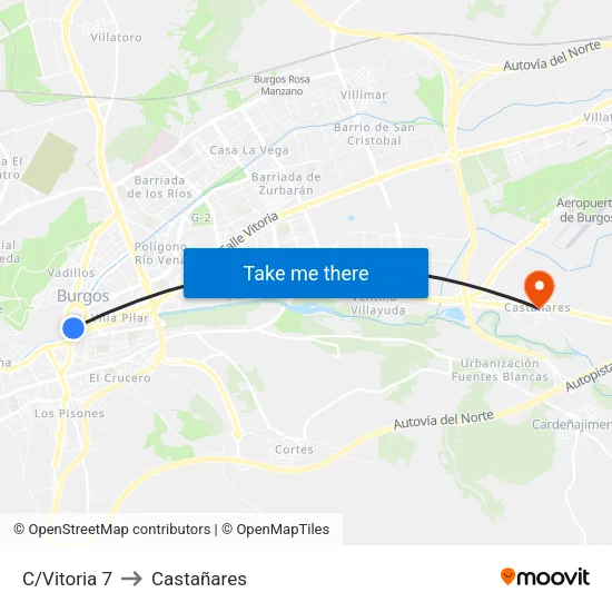 C/Vitoria 7 to Castañares map
