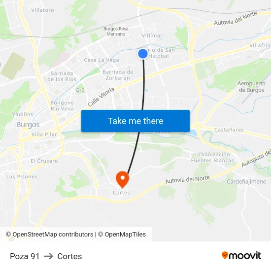 Poza 91 to Cortes map