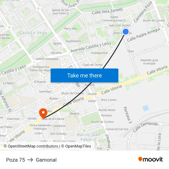 Poza 75 to Gamonal map