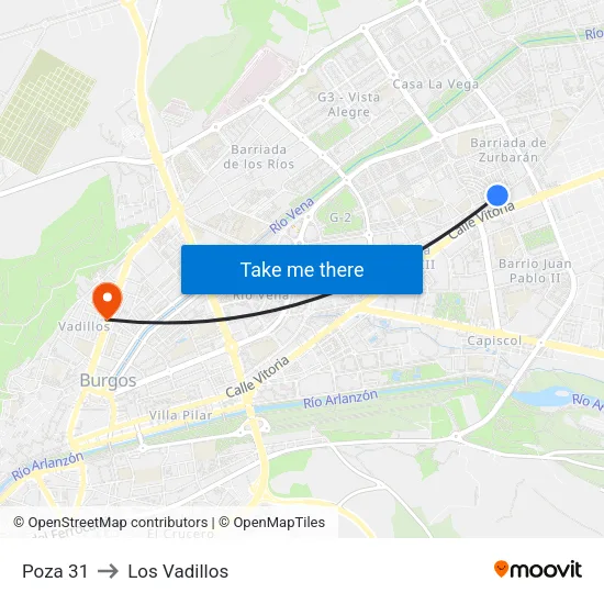 Poza 31 to Los Vadillos map